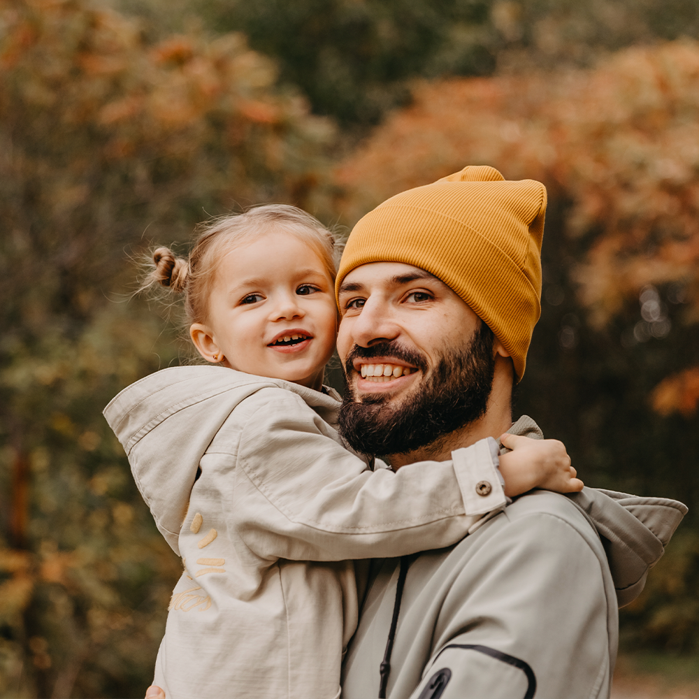 Man with child